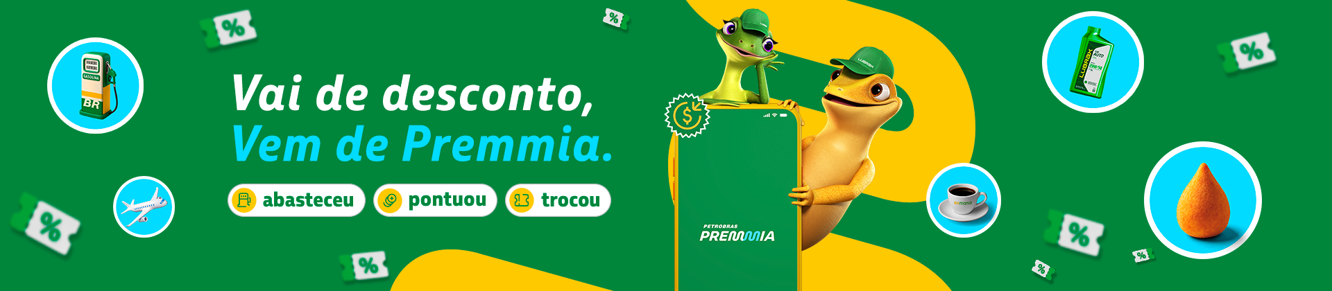 Aproveitar toda essa energia? Troca no Premmia, vai!