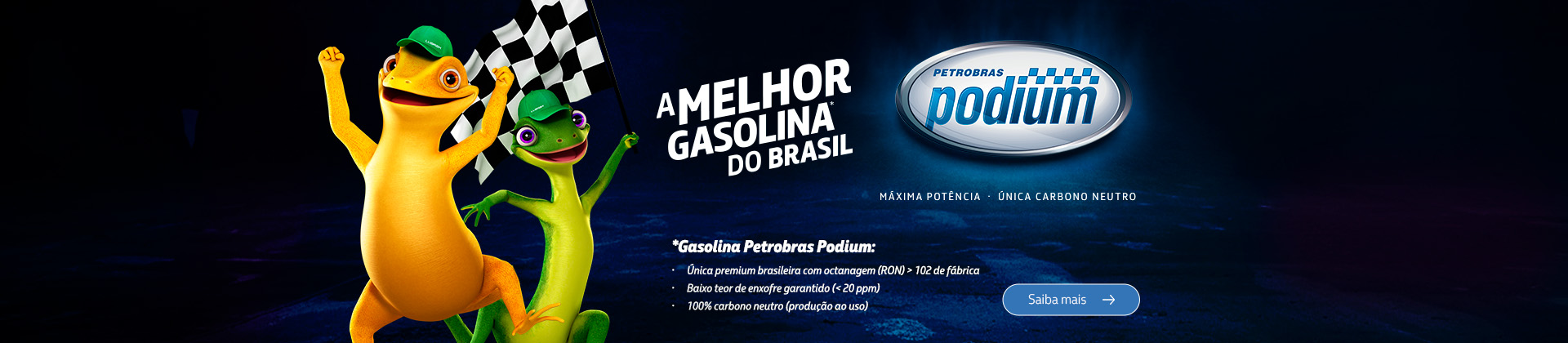 Petrobras Podium. Você movido pelo melhor. A energia oficial da Stock Car.