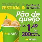 O pão de queijo no tamanho certo da sua vontade você encontra na BR Mania dos Postos Petrobras. De 10/02 a 13/02, você leva o seu preferido por R$1,49 ou 200 pontos Premmia. Aproveite!